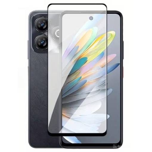 Foto - Ochranné sklo pro ZTE Blade V50 - Černé, zaoblené