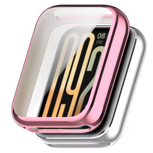 Foto - Silikonový kryt pro Xiaomi Smart Band 10 Pro - Růžový