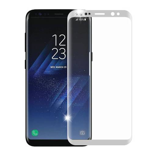 Foto - Ochranné sklo pro Samsung Galaxy S8 Plus - stříbrná