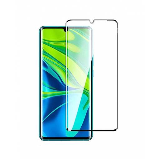 Foto - Ochranné sklo pro Xiaomi Mi Note 10, 10 Pro a 10 Lite - Černé, zaoblené