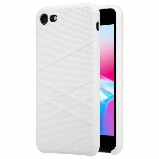 Foto - Kryt Nillkin tekutý silikon pro iPhone SE (2020) / 8 / 7 - Bílý