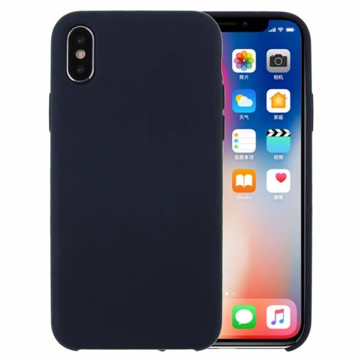 Foto - Liquid kryt na iPhone X/ XS - Námořnicky modrá
