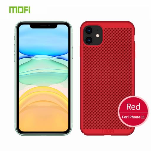Foto - Děrovaný kryt MOFI na iPhone 11 - Červená