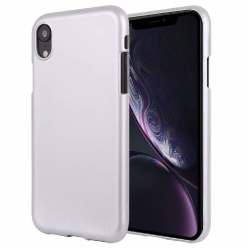 Foto - Mercury Goospery Liquid kryt na iPhone XR - Stříbrná