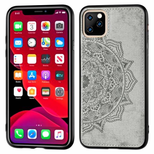 Foto - Magnetický kryt Mandala na iPhone 11 Pro - Šedá