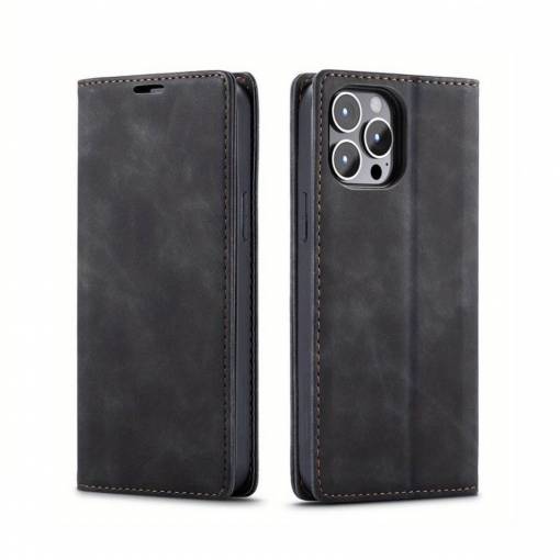 Foto - Flipové pouzdro pro iPhone 11 - Tmavě šedá