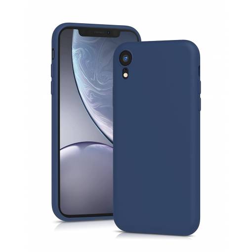 Foto - Silikonový kryt pro iPhone XR - Tmavě modrý