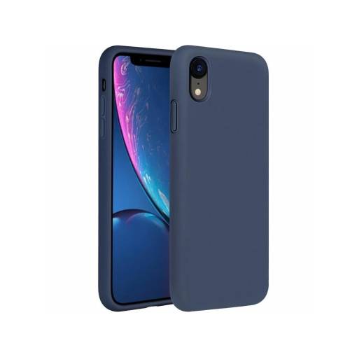 Foto - Silikonový kryt pro iPhone XR - Tmavě modrý