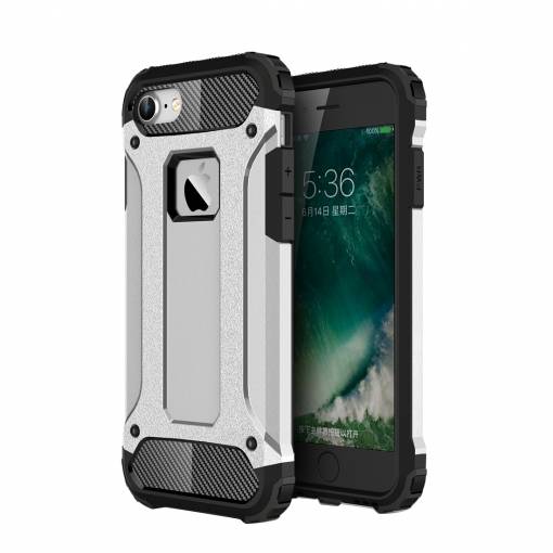 Foto - Armor kryt Defiant na iPhone 7/ 8 - Stříbrná