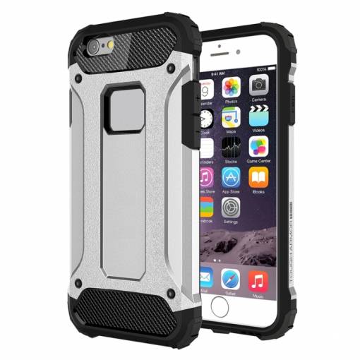 Foto - Armor kryt Defiant na iPhone 6 / 6S - Stříbrná