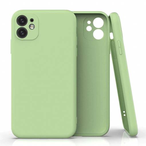 Foto - Silikonový kryt pro iPhone 12 - Světle zelený