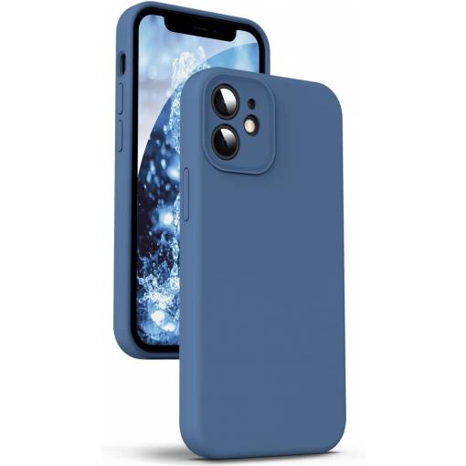 Foto - Silikonový kryt pro iPhone 12 - Modrý