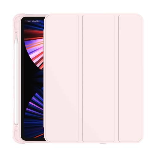 Foto - Pouzdro z PU kůže pro Apple iPad Pro 11 (2021) + slot pro Apple Pencil - Růžová