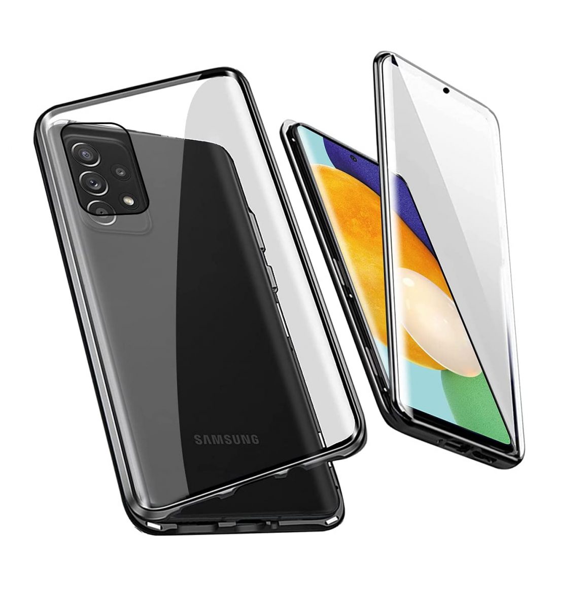 Magnetický kryt pro Samsung Galaxy A52 4G, A52 5G a A52S - Černý