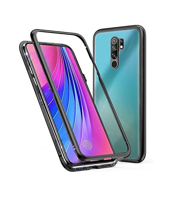 Magnetický kryt pro Xiaomi Redmi 9 - Černý