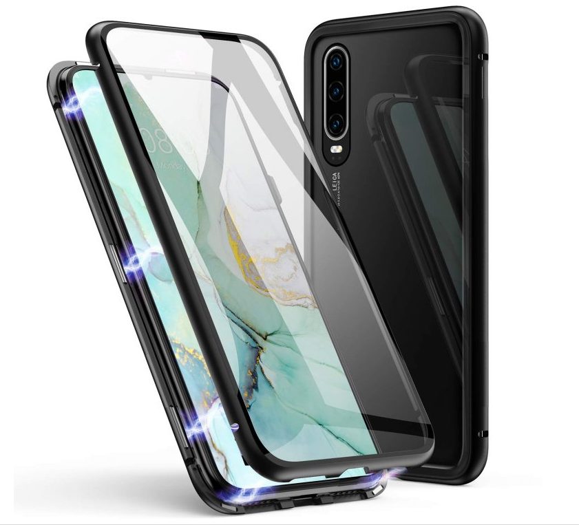 Magnetický kryt pro Huawei P30 Lite - Černý