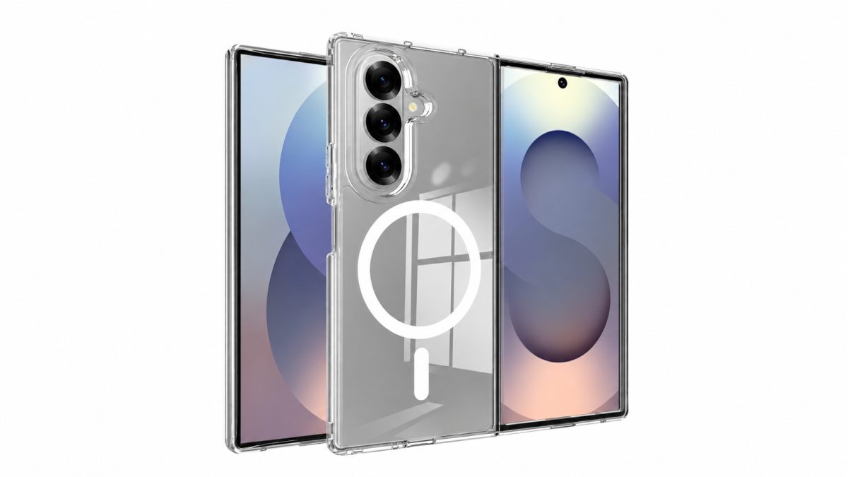 MagSafe silikonový kryt pro Samsung Galaxy Z Fold 7 - Průhledný