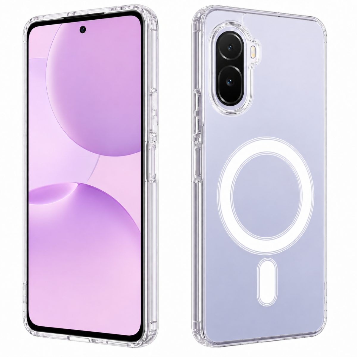 MagSafe silikonový kryt pro Xiaomi Redmi A7 Pro - Průhledný