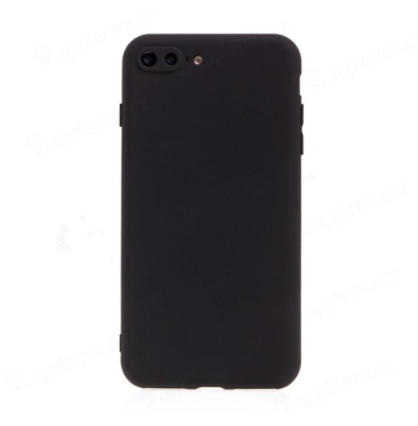 Silikonový kryt pro iPhone 7 PLUS a 8 PLUS - Černý