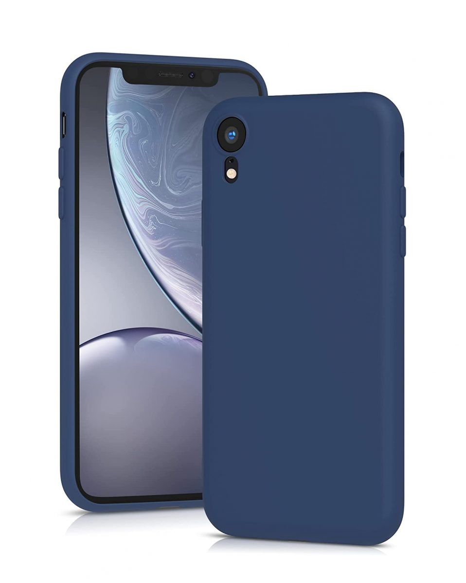 Silikonový kryt pro iPhone XR - Tmavě modrý