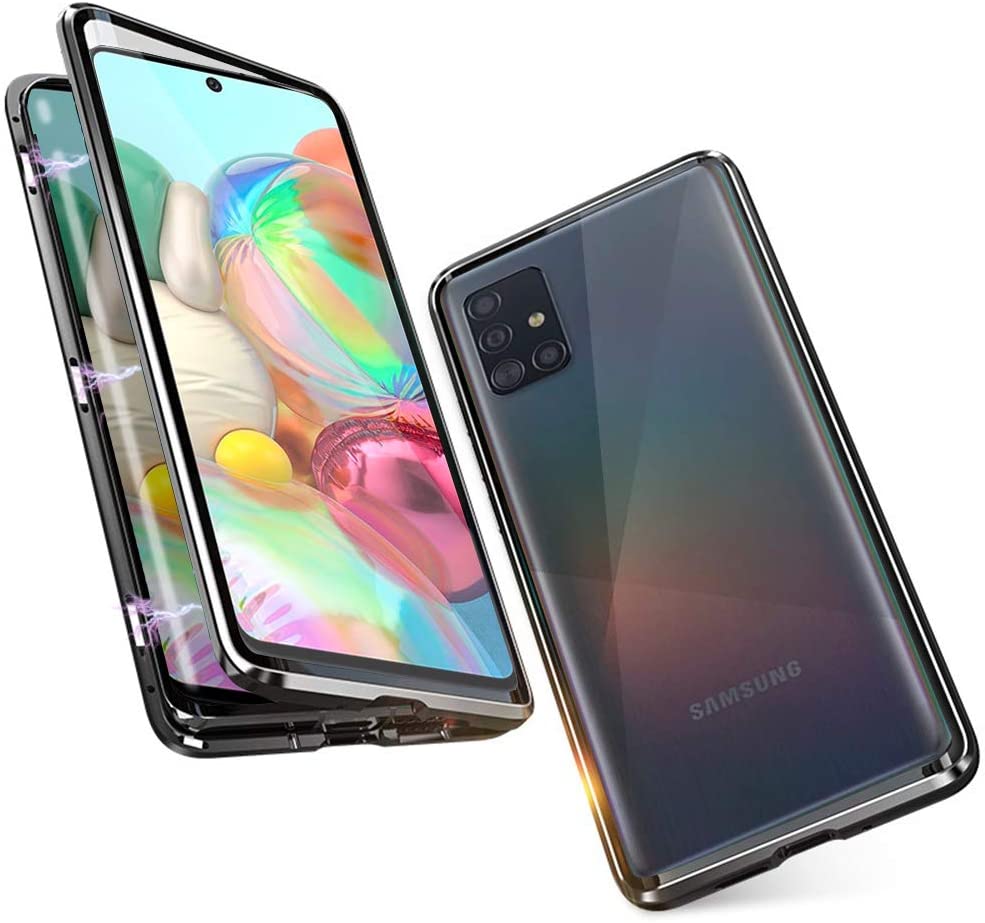 Magnetický kryt pro Samsung Galaxy A71 - Černý