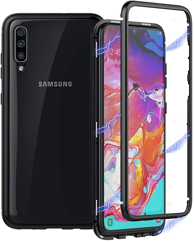 Magnetický kryt pro Samsung Galaxy A70 - Černý